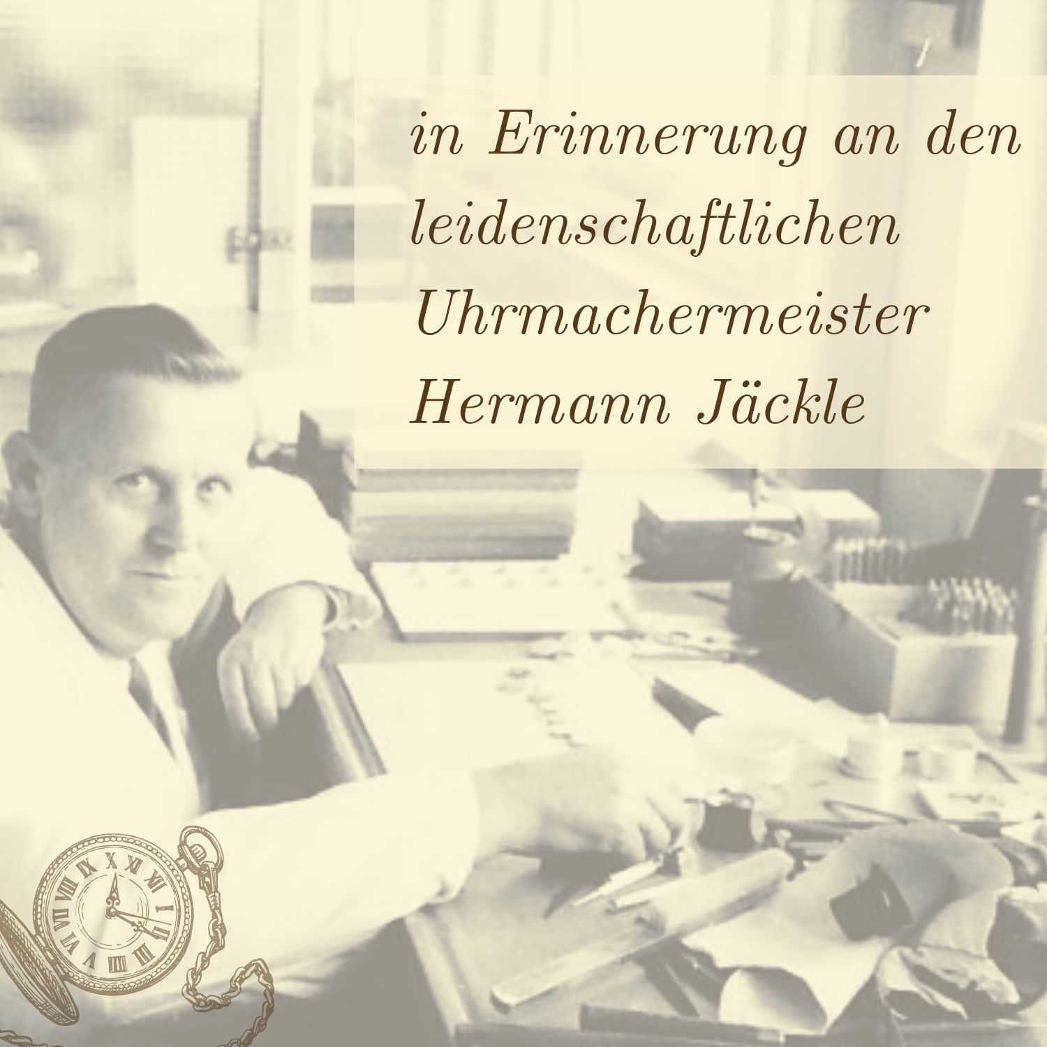 Hermann Jäckle Taschenuhr Bayreuth vergoldet Skelett mit Handaufzug, incl. Kette & Reiseetui