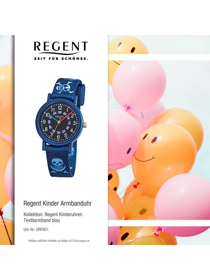 Regent Armbanduhr Regent Kinderuhren blau klein (ca. 29mm) günstig kaufen onesize