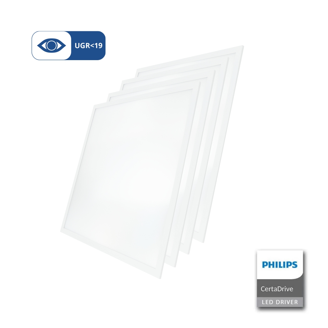 ENOVALITE 4er Pack LED Panel, 62x62 cm, UGR<19