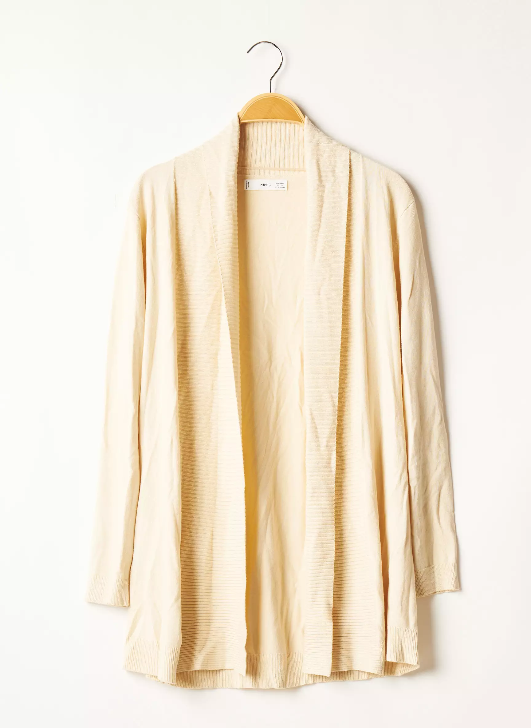 Mango Cardigans Femme couleur beige