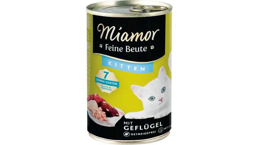 Miamor Katzennassfutter Feine Beute Kitten - Geflügel 400 g