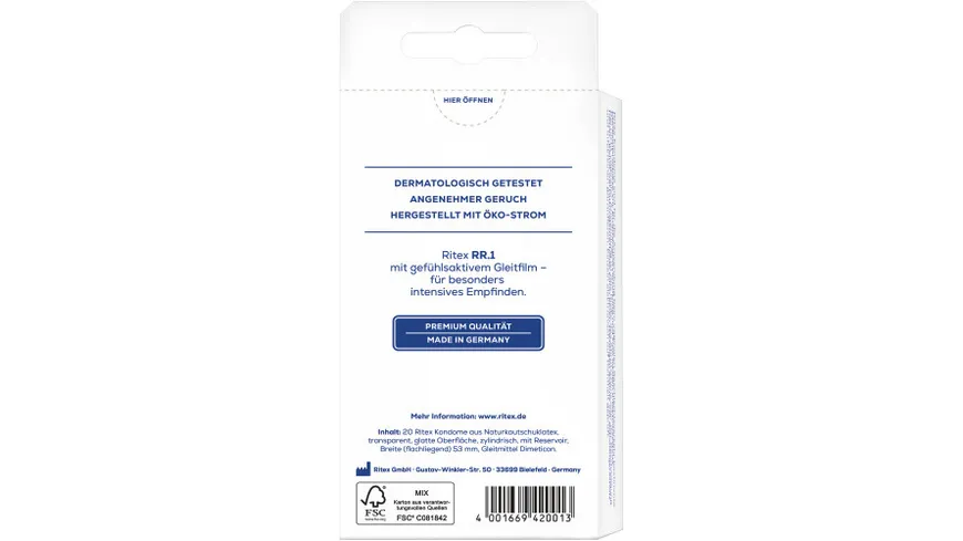 Ritex Kondome RR.1 gefühlsintensiv
