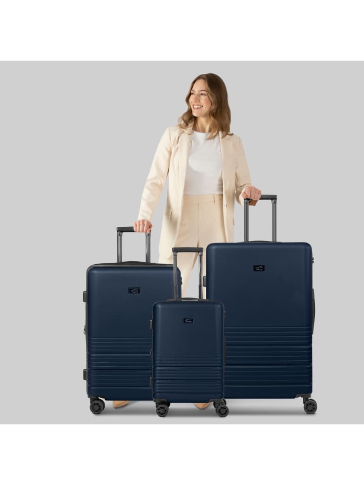 Camel Active Hanoi 4 Rollen Kofferset 3-teilig mit Dehnfalte in dark blue günstig kaufen onesize