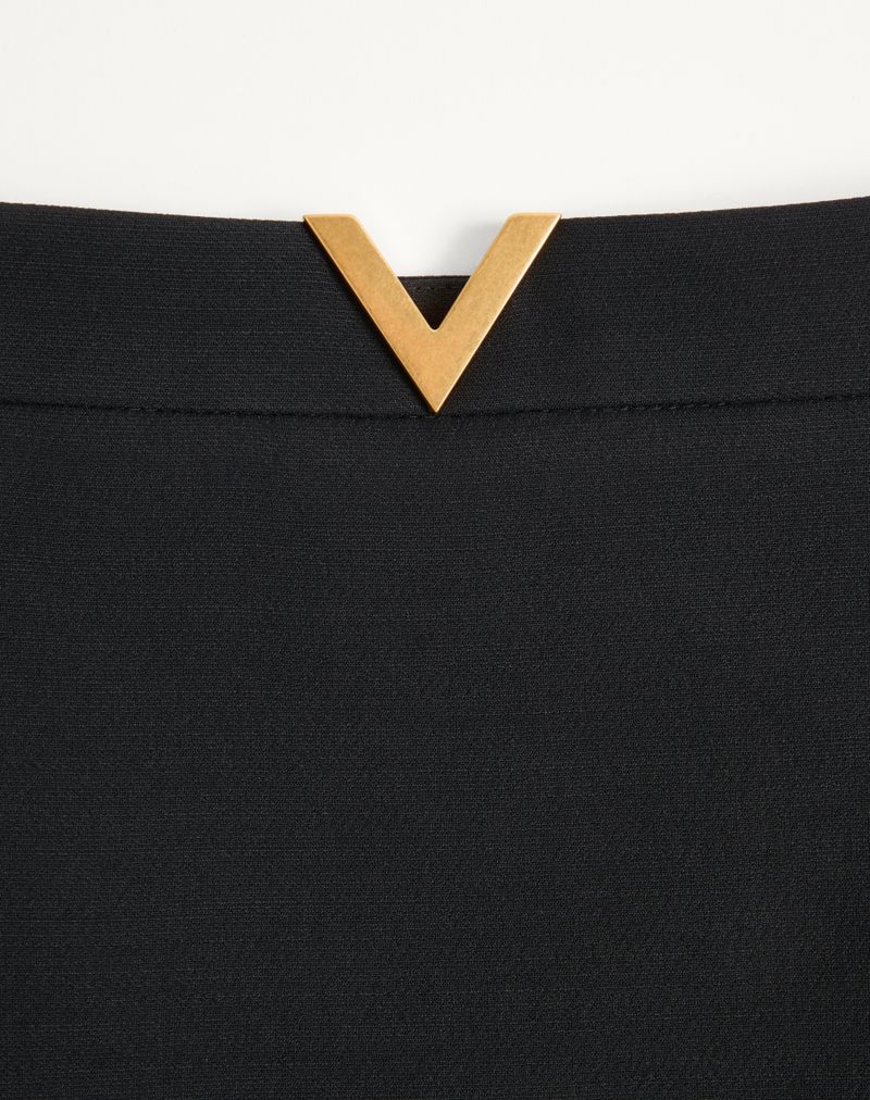 Korte crêpe couture rok