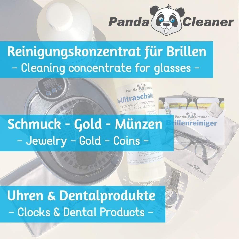 PandaCleaner Bio-Ultraschallreiniger Konzentrat für Ultraschallbad Reinigungskonzentrat (1-St. 500ml)