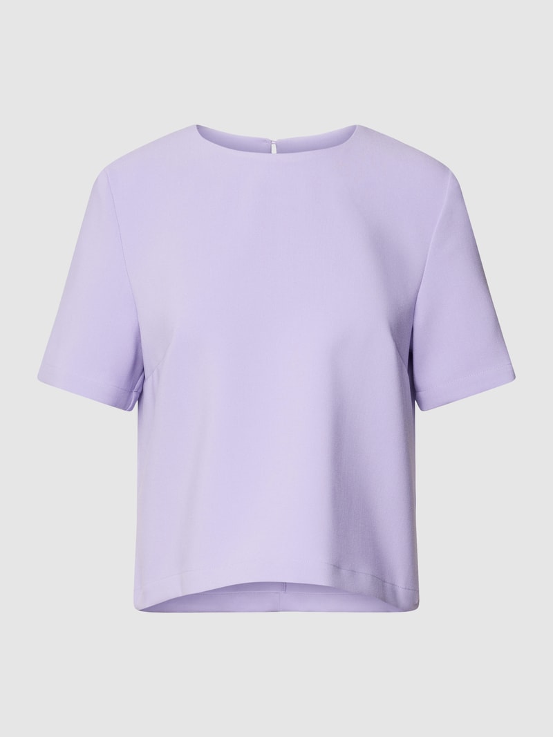 Blusenshirt mit Rundhalsausschnitt in hellrosa