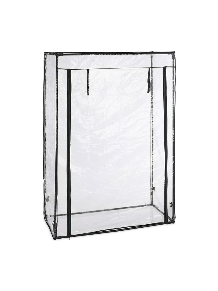 relaxdays Tomatengewächshaus in Transparent/ Schwarz - (B)100 x (H)150 x (T)50 cm günstig kaufen onesize