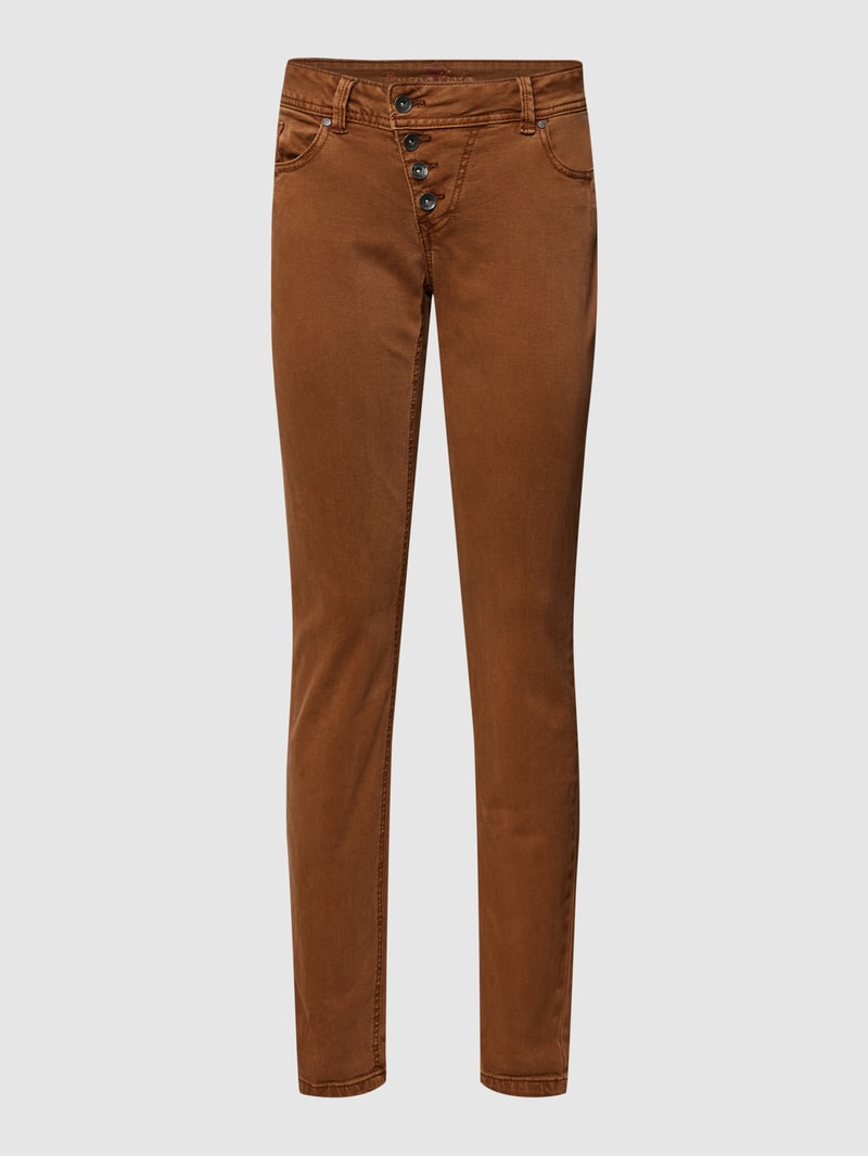 Hose im 5-Pocket-Design Modell 'MALIBU' in cognac