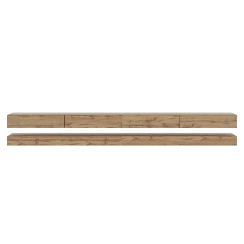 DB-Möbel Lowboard TV-Lowboard Space Double Schrank 2x140 cm breit