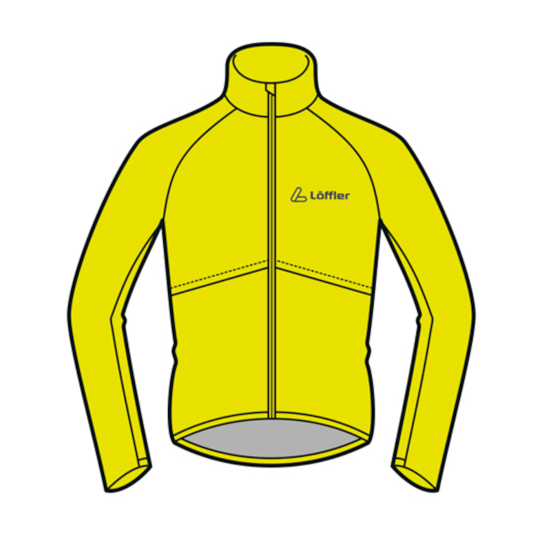 Löffler WPM gelbes Herren-Fahrradjacke