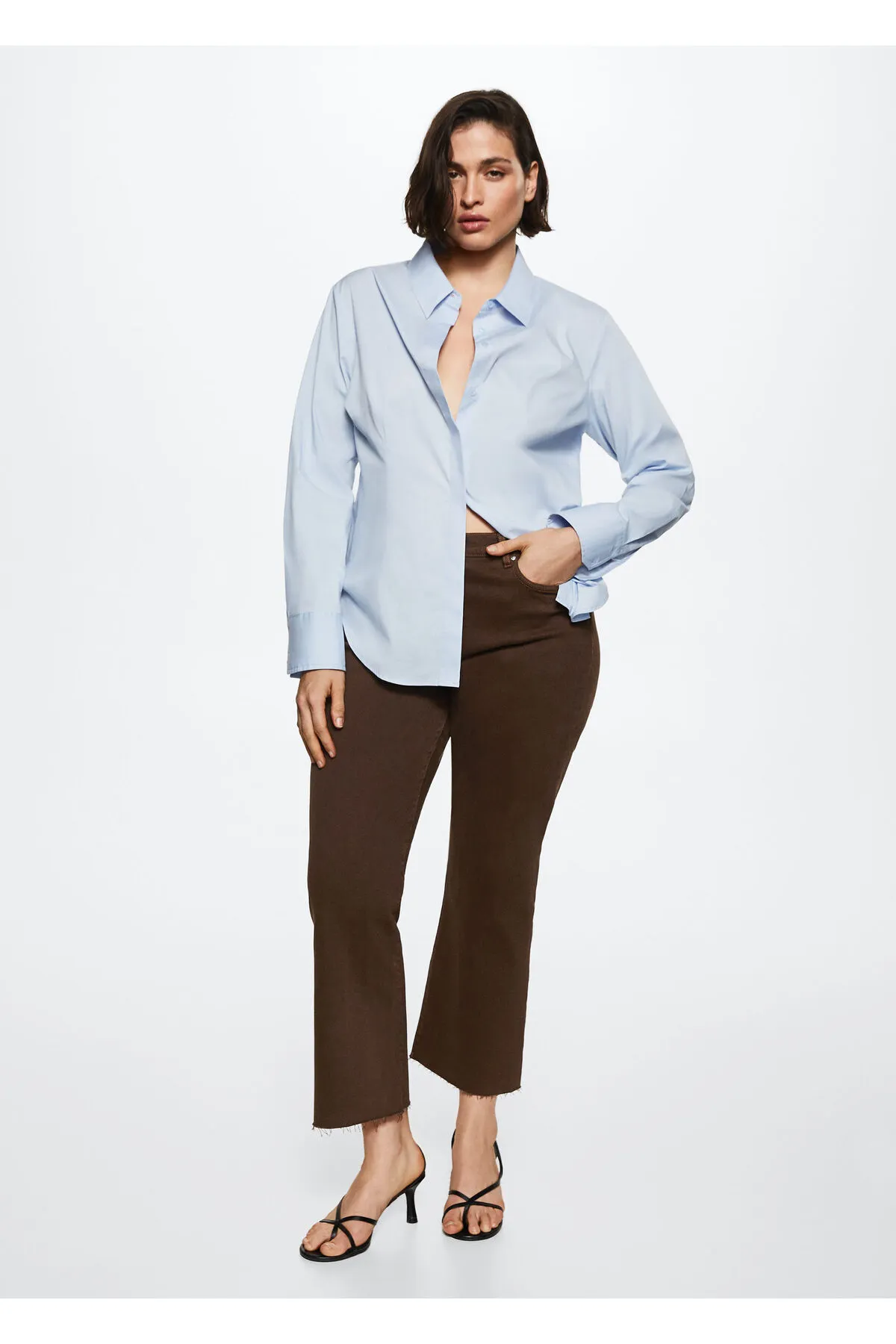 MANGO  Braune Damenjeans 37045134