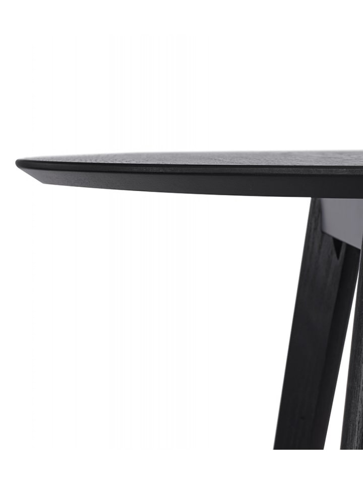 KADIMA DESIGN Runder Esstisch AMY aus MDF | Zeitloses Design in Schwarz günstig kaufen onesize