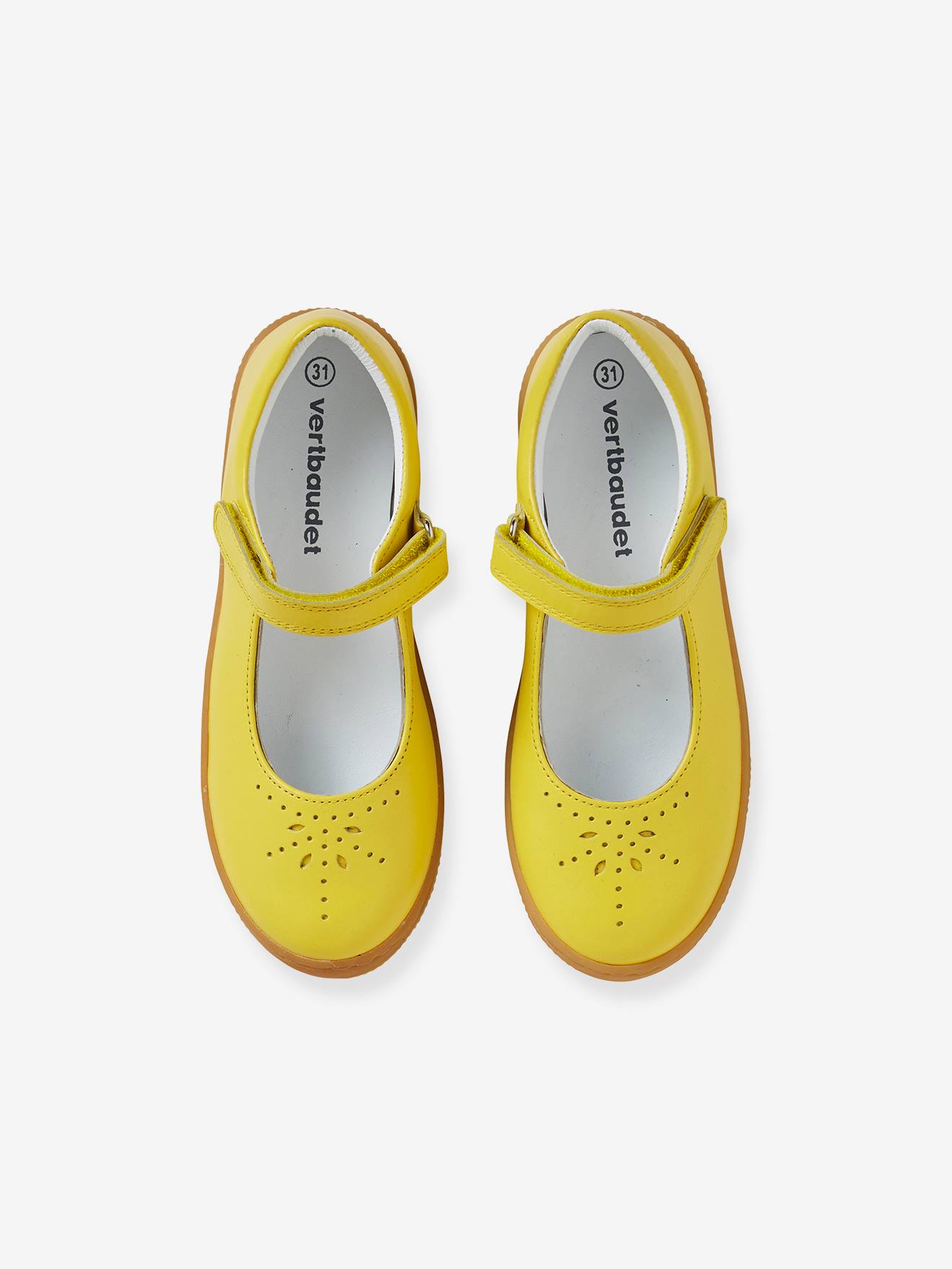 Babies cuir fille collection maternelle jaune moutarde