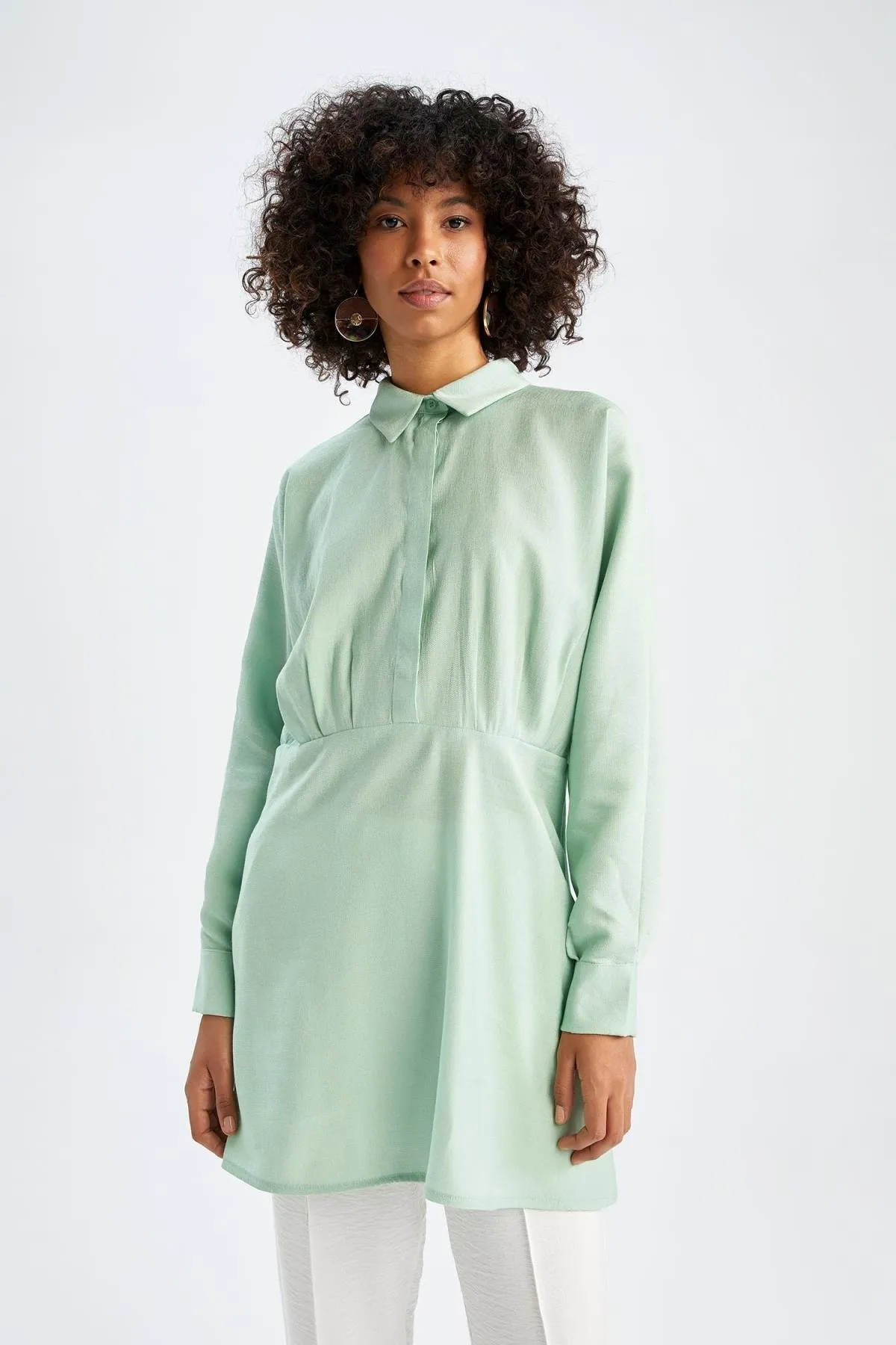 DeFacto  Relax Fit Basic Langarmshirt Tunika Y0173az22hs