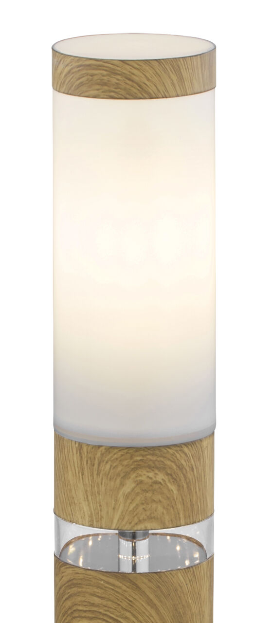 Globo Lighting - JAICY - Außenleuchte Edelstahl holzoptik, 1x E27 LED