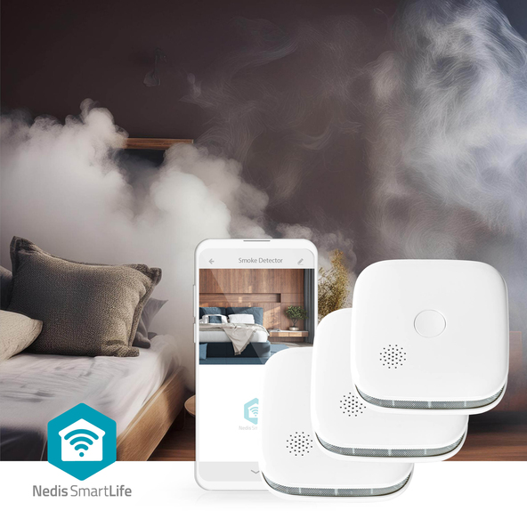 3 x 10 Jahres Rauchmelder, WIFIDS21WT3, SmartLife