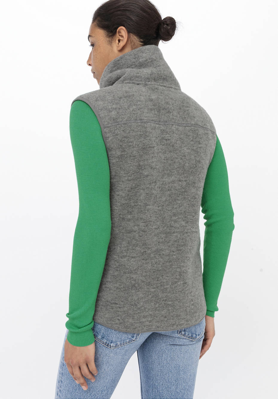 Wollfleece Weste aus reiner Bio-Merinowolle