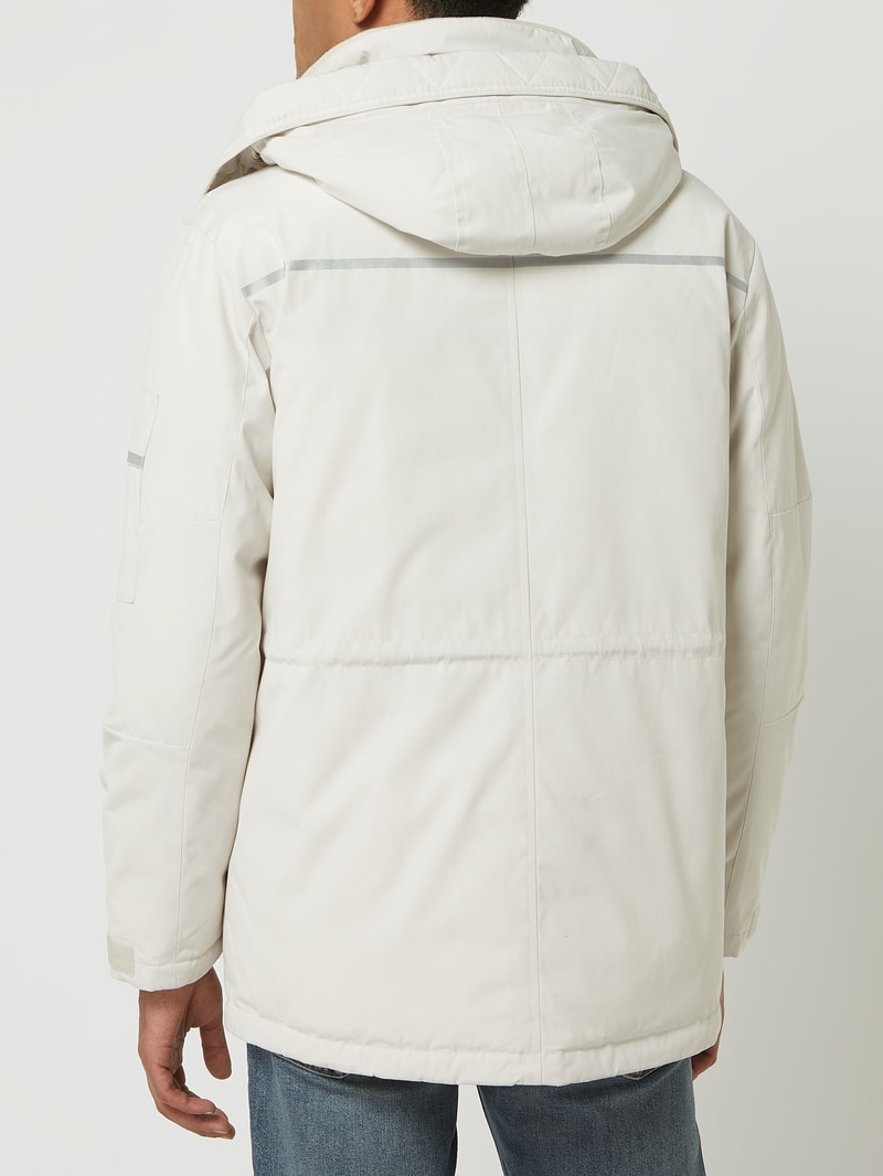 Parka mit abnehmbarer Kapuze Modell 'Franz' in weiß