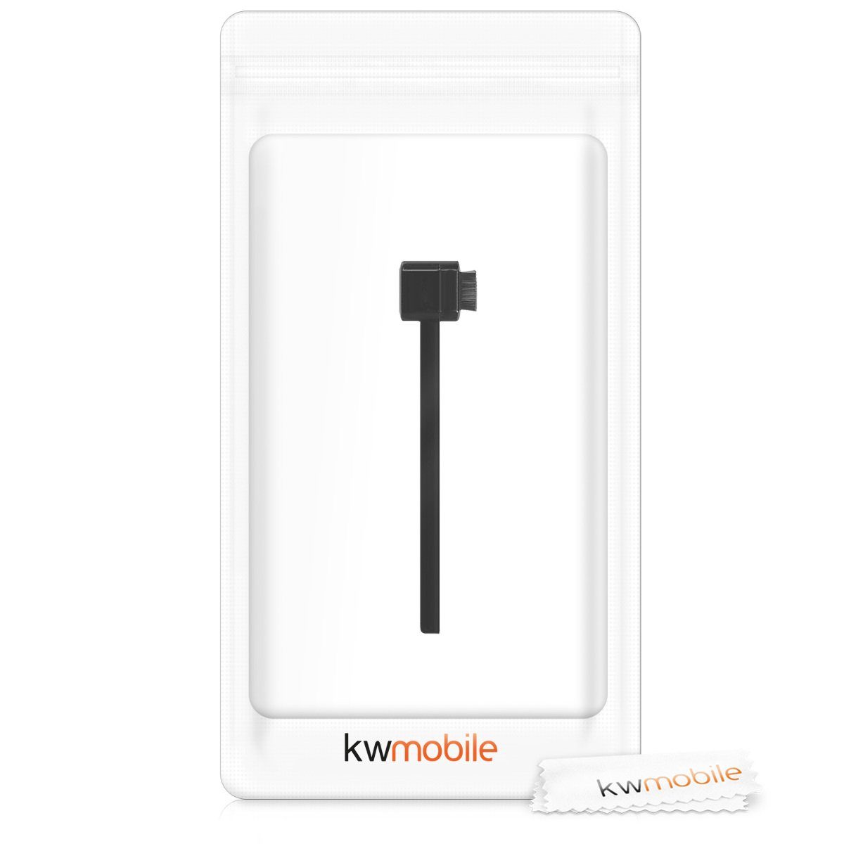 kwmobile Nadelbürste für Schallplattenspieler - Karbonfaser Bürste Plattenspieler