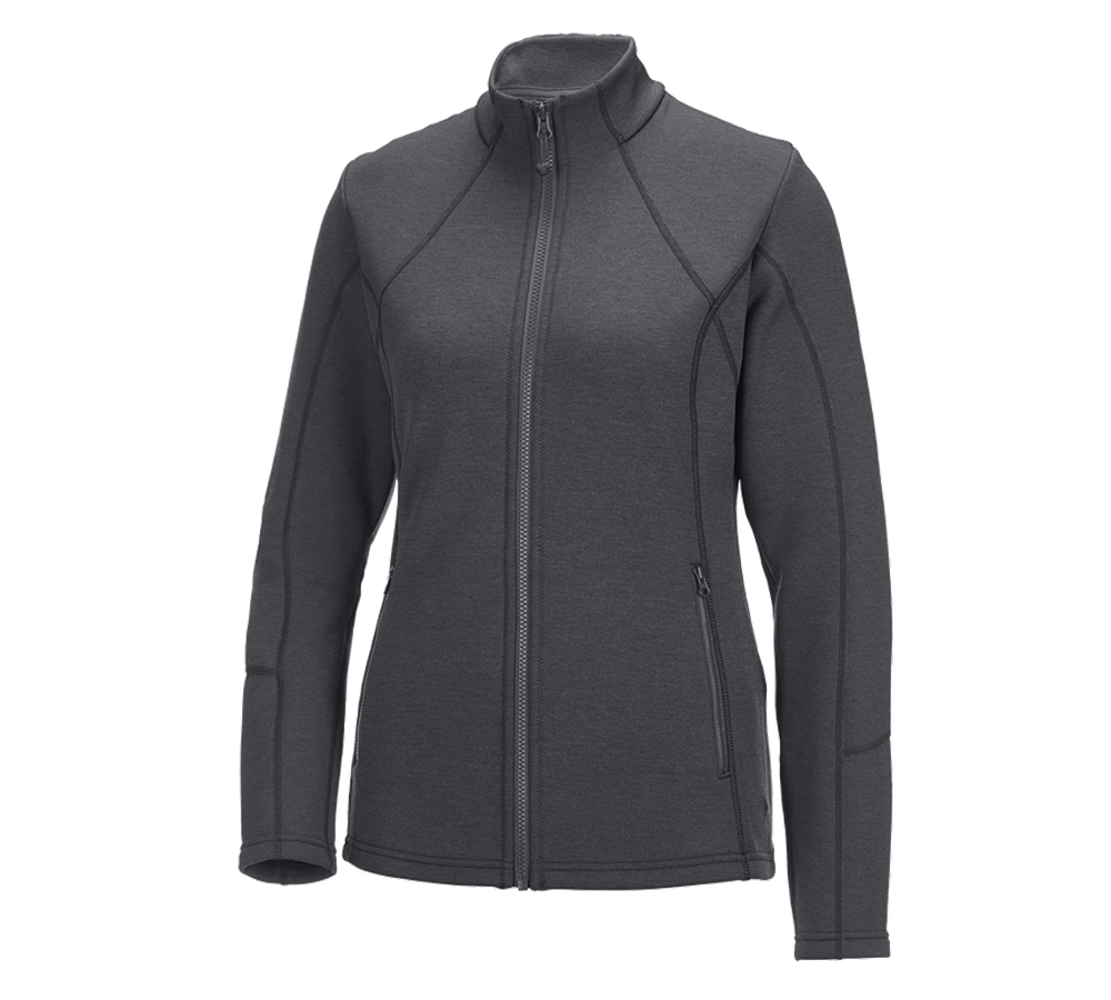 e.s. Funktions Sweatjacke melange, Damen