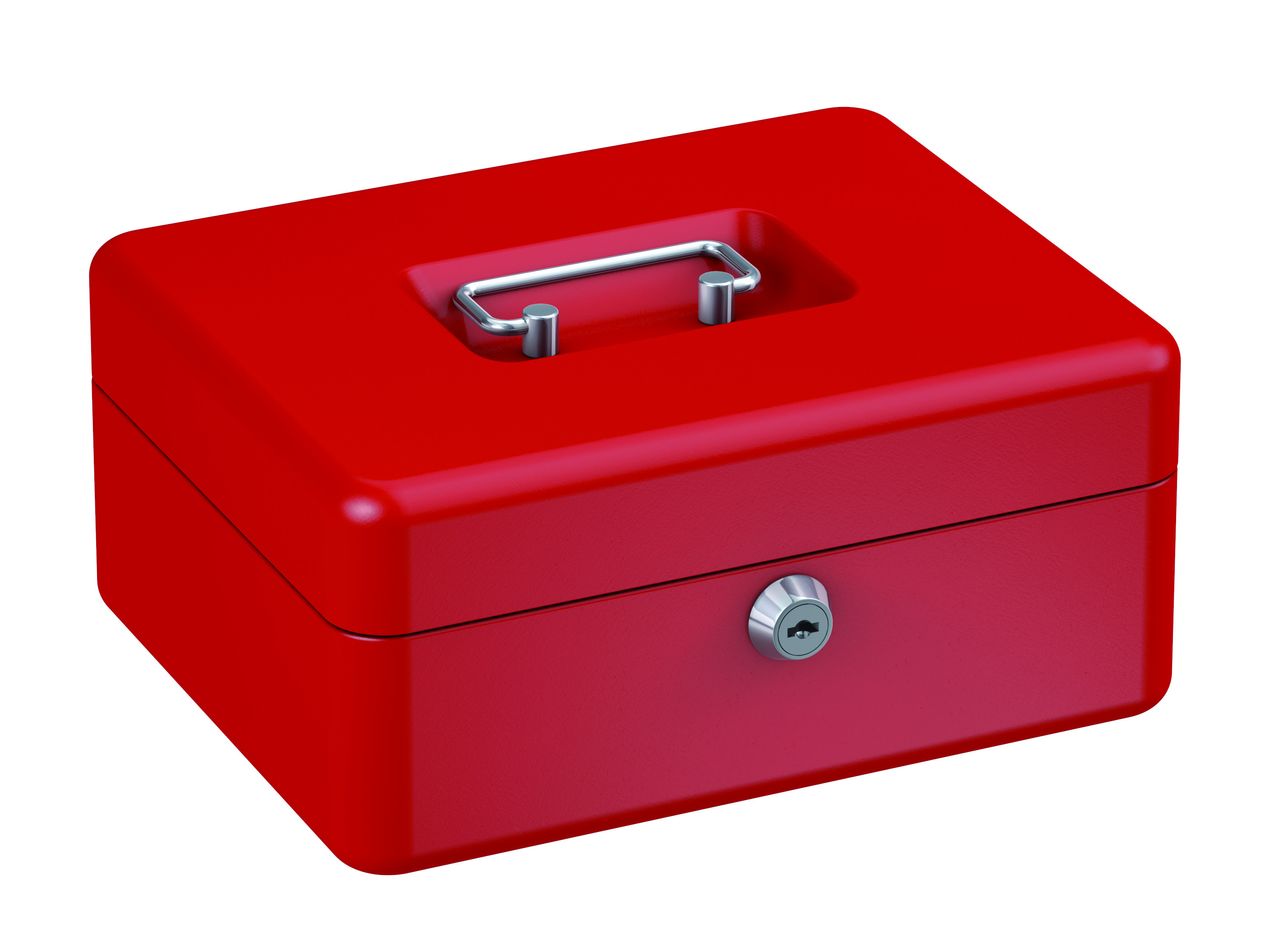 Basi Geldkassette - GK 10 - Rot - GK 10 - H90xB200xT160mm