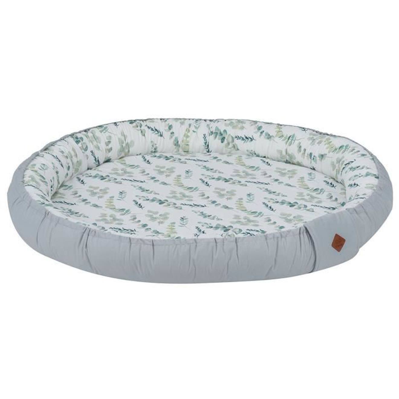 Parc de jeux, tapis d'éveil, Eucalyptus Multicolore diametre 125 cm, 14 cm blanc