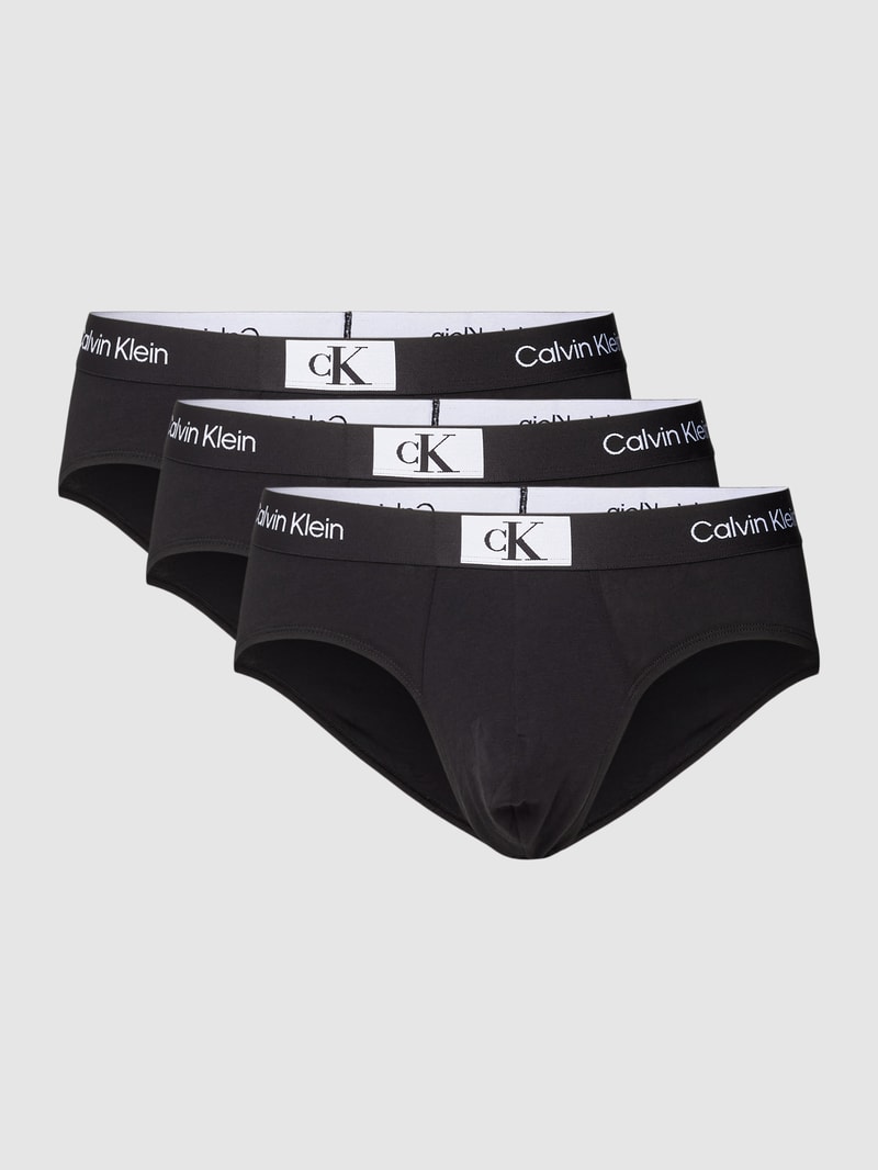 Slips im 3er-Pack in schwarz