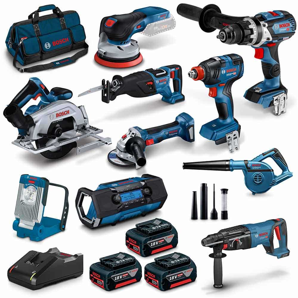 Pacote de baterias sem escova BOSCH 18V, 10 unidades, 3 x 5,0 Ah, 0615990N3B