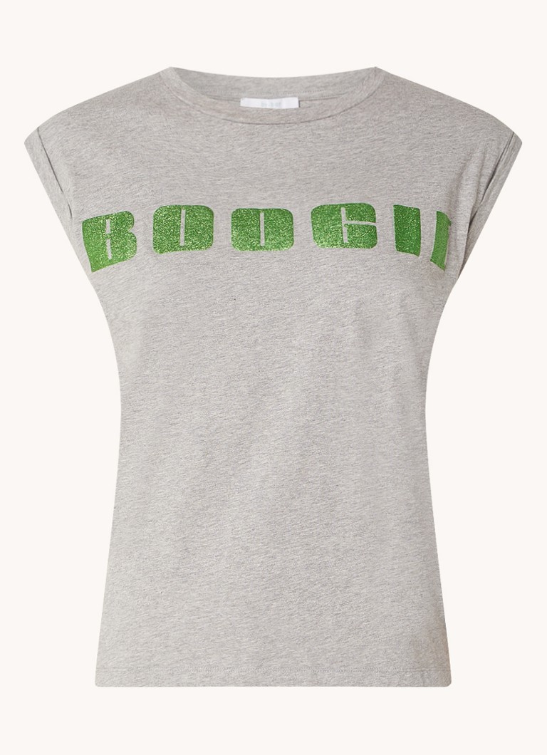 by-bar Thelma organic cotton T-shirt with lurex