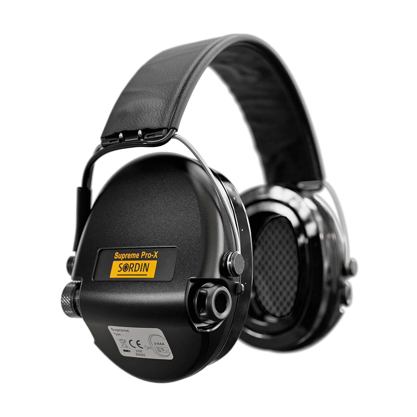 Gehörschutz Pro-X mit Lederband u. Gelkissen