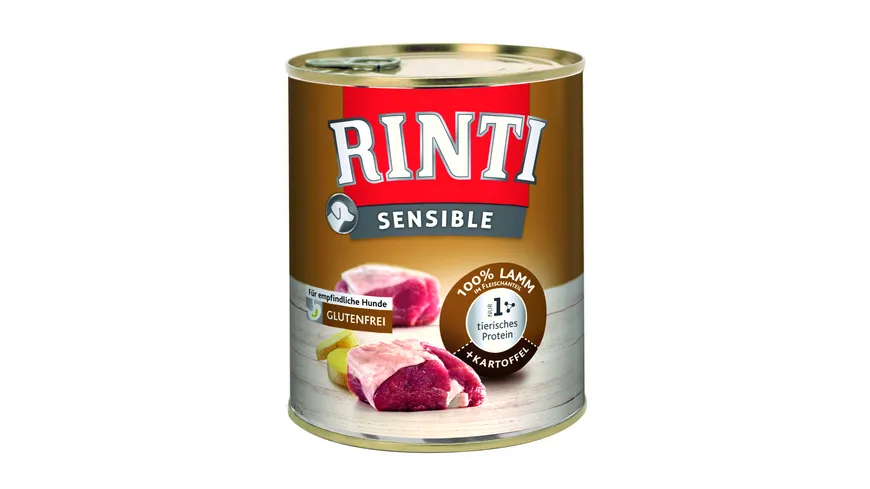 RINTI Sensible Hundenassfutter Lamm + Kartoffel 800 g