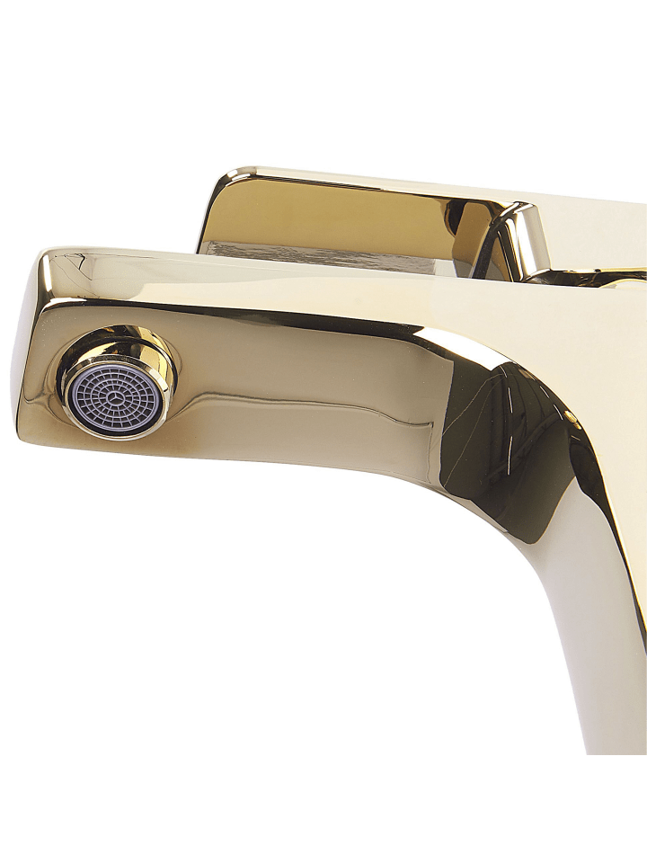 Beliani Wasserhähne IRUPU in Gold - (W) 5 x (H) 17 x (L) 16 cm günstig kaufen onesize