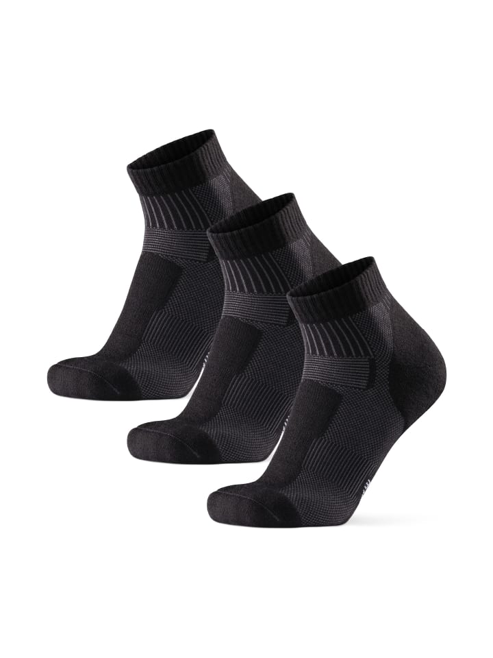 DANISH ENDURANCE Wandersocken Merino Hiking Low in schwarz günstig kaufen