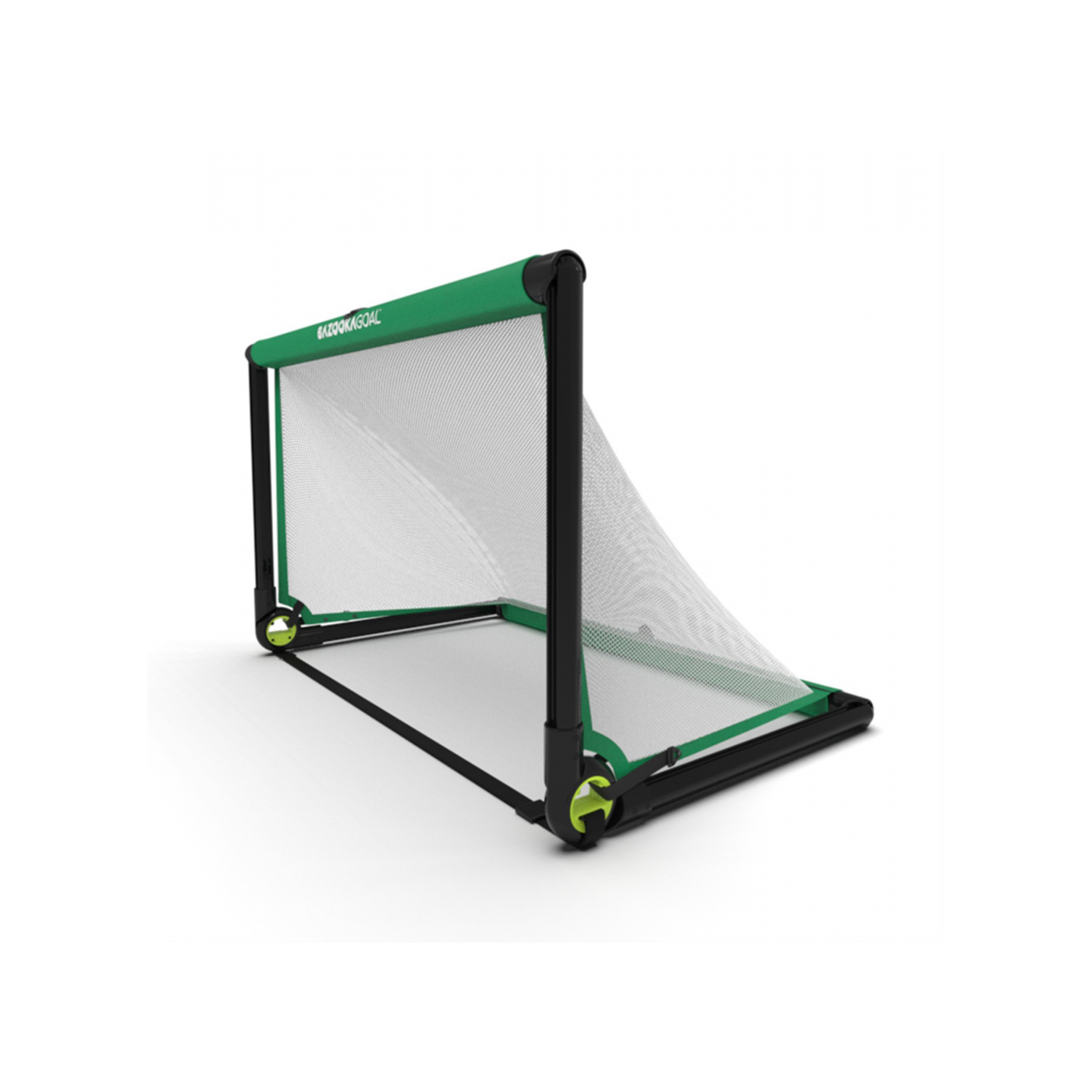 Bazookagoal Teleskoptor | 120x75 cm Grün Weiss | Funino Fußball Minitor