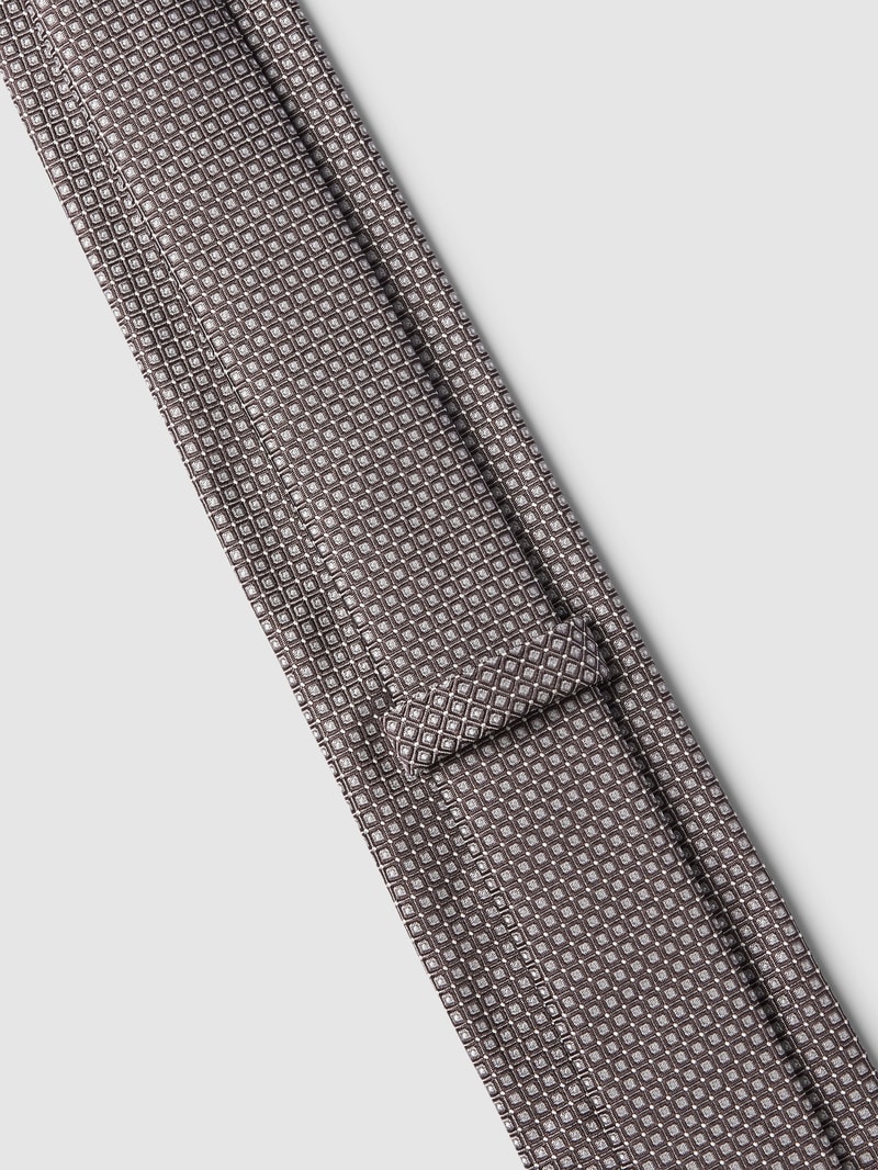 Krawatte mit Allover-Muster (7,5 cm) in mittelgrau