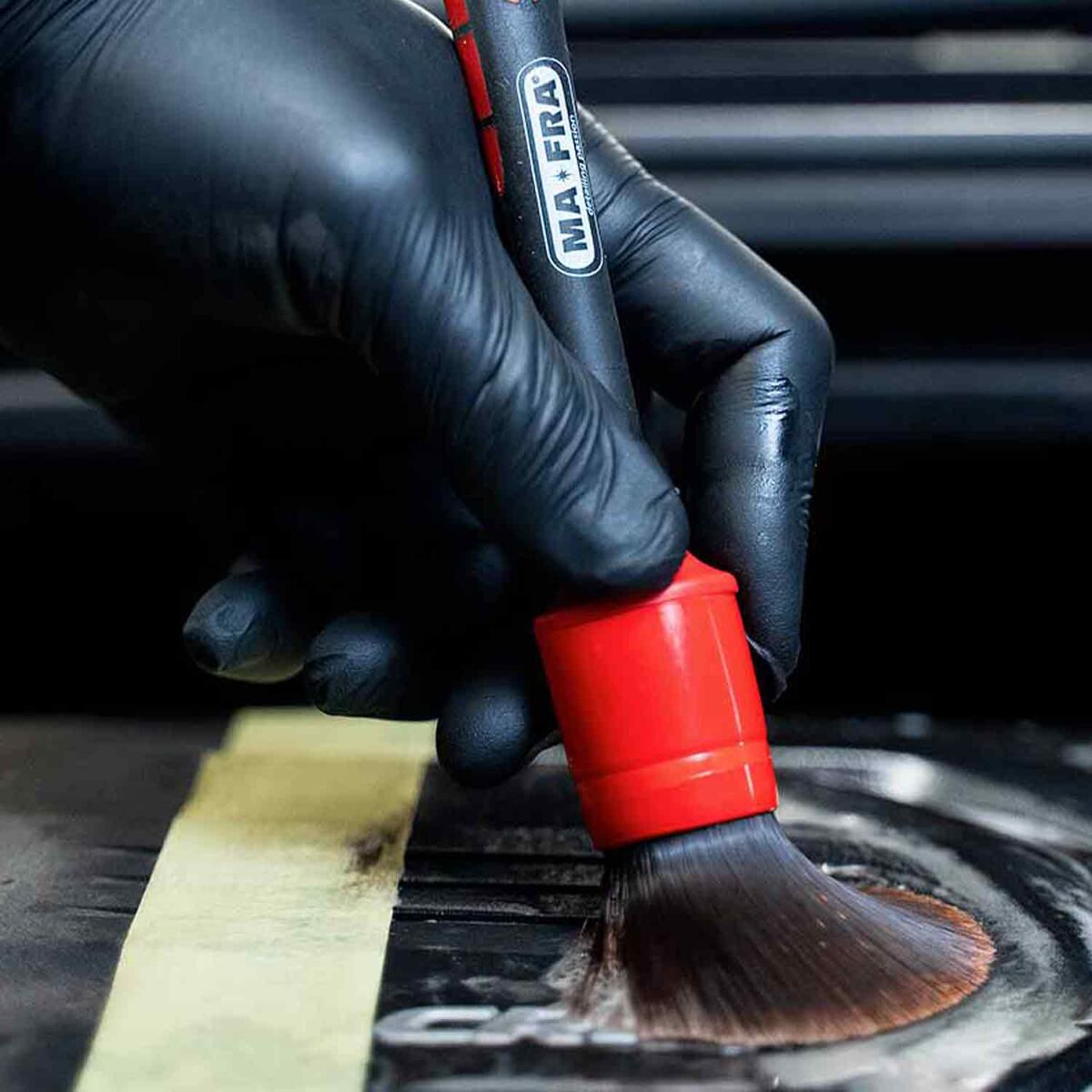MA-FRA Detailing Brush Red 35mm