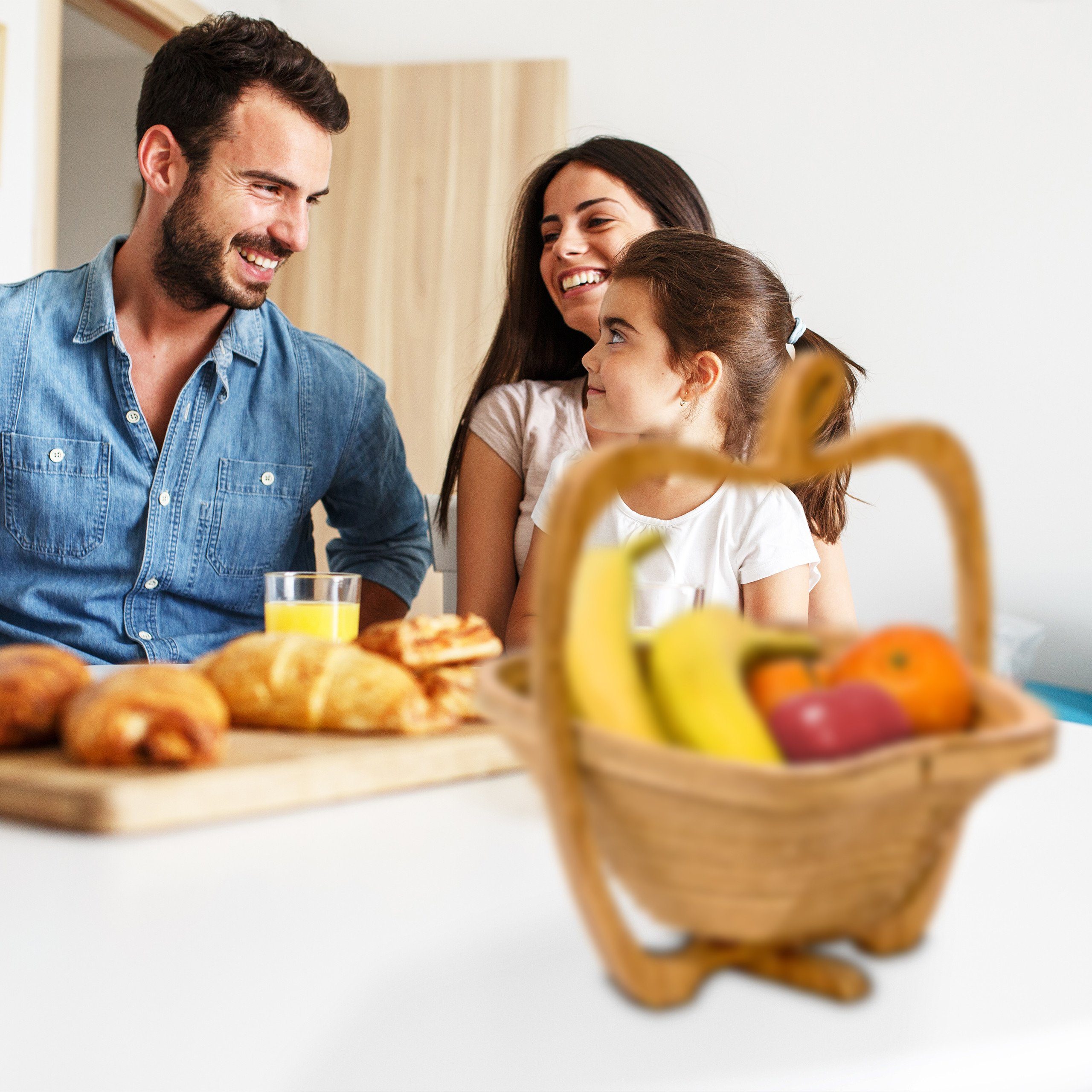 relaxdays Obstschale Faltkorb Apfel aus Bambus, Bambus