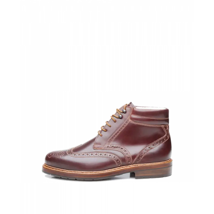 Heinrich Dinkelacker - Stiefeletten BUDA FULL-BROGUE C Cordovan - rot