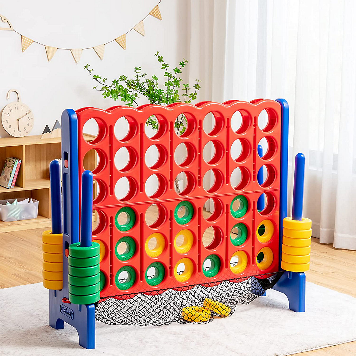 Vier Gewinnt Spielset inkl. 42 Jumbo Ringen