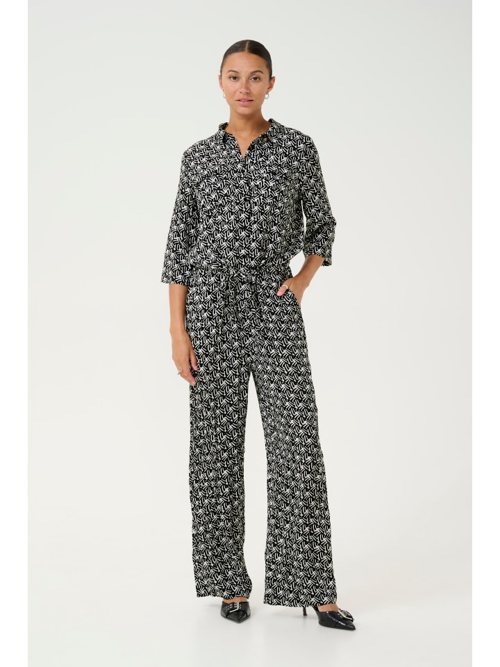 Kaffe Overall KAsanne in Black/Moonstruck Retro Print günstig kaufen