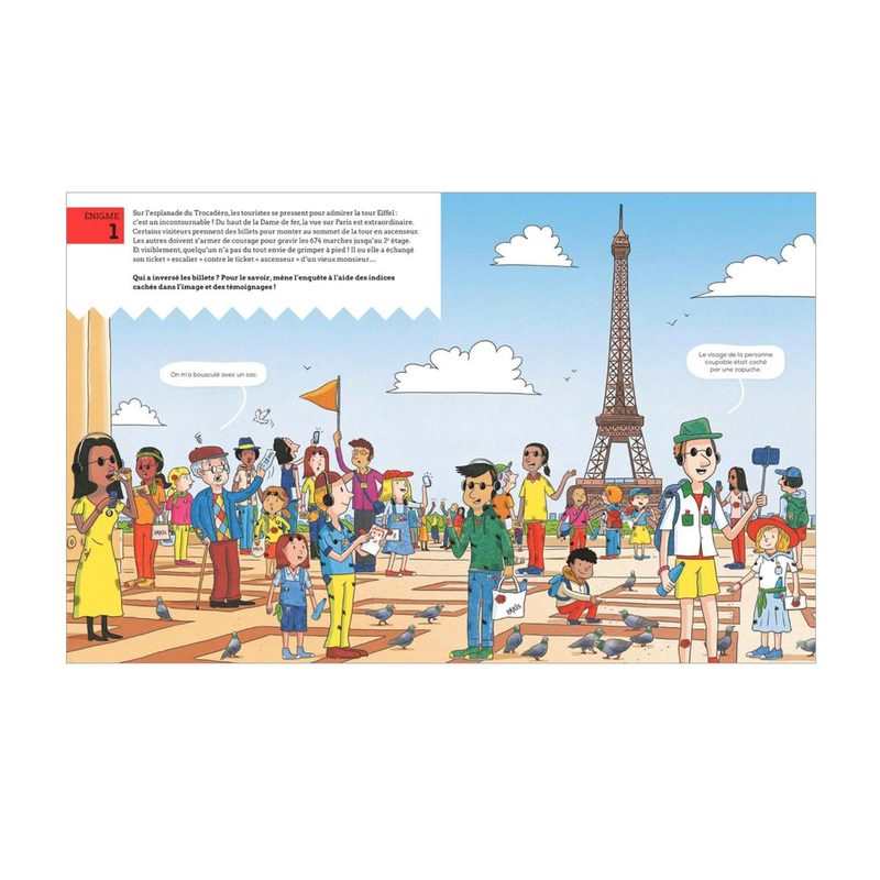 Livre Enquêtes à paris 12 énigmes 20 suspects, à toi de jouer - Flammarion