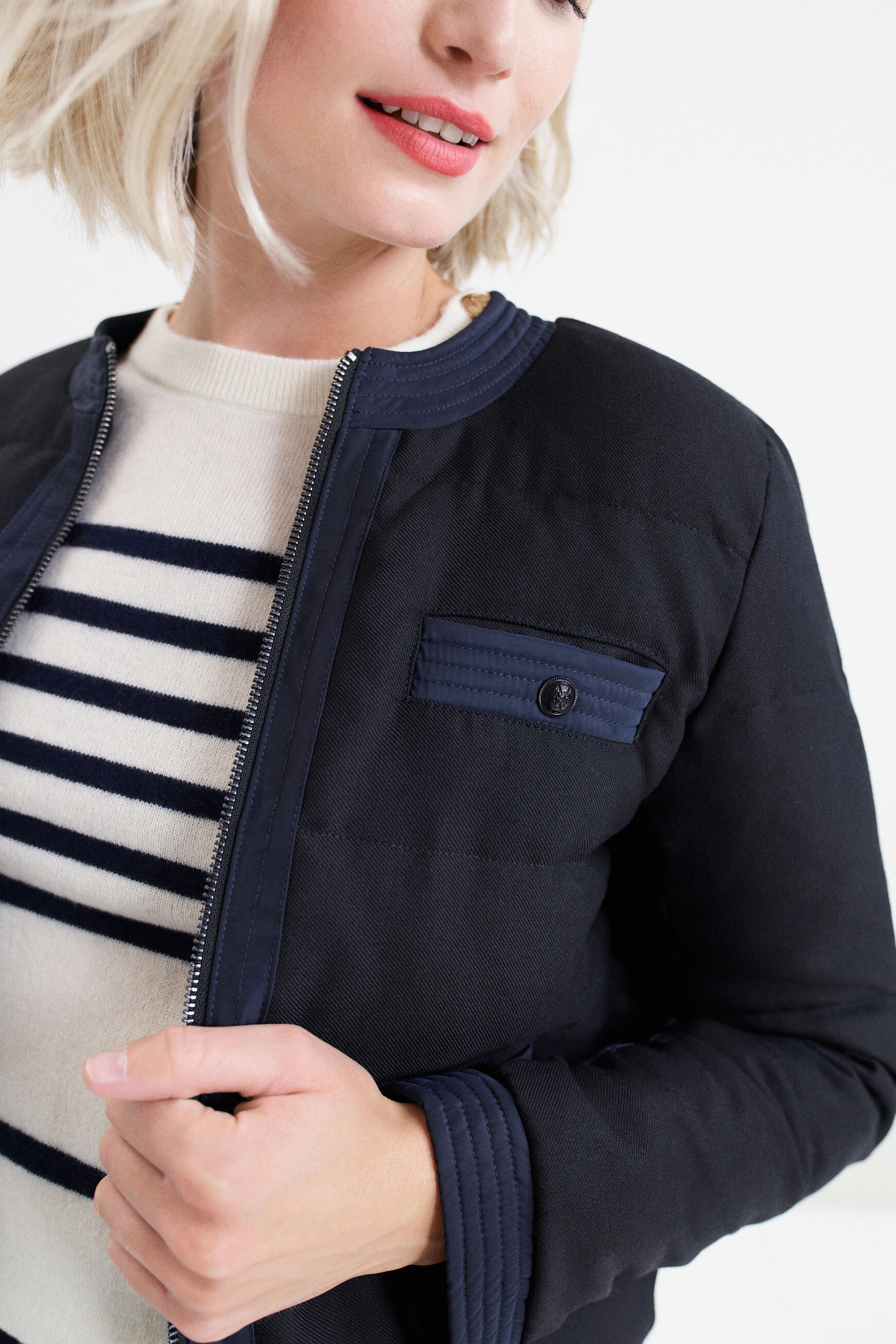 manteau nina noir femme