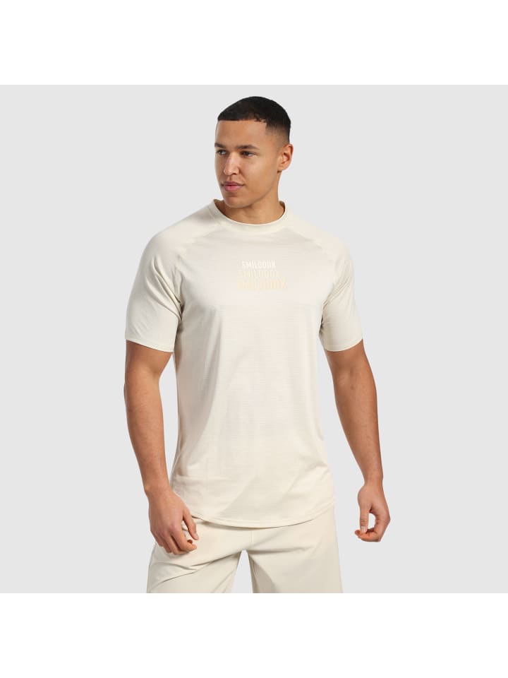 SMILODOX T-Shirt Powerfit Triple in Creme günstig kaufen