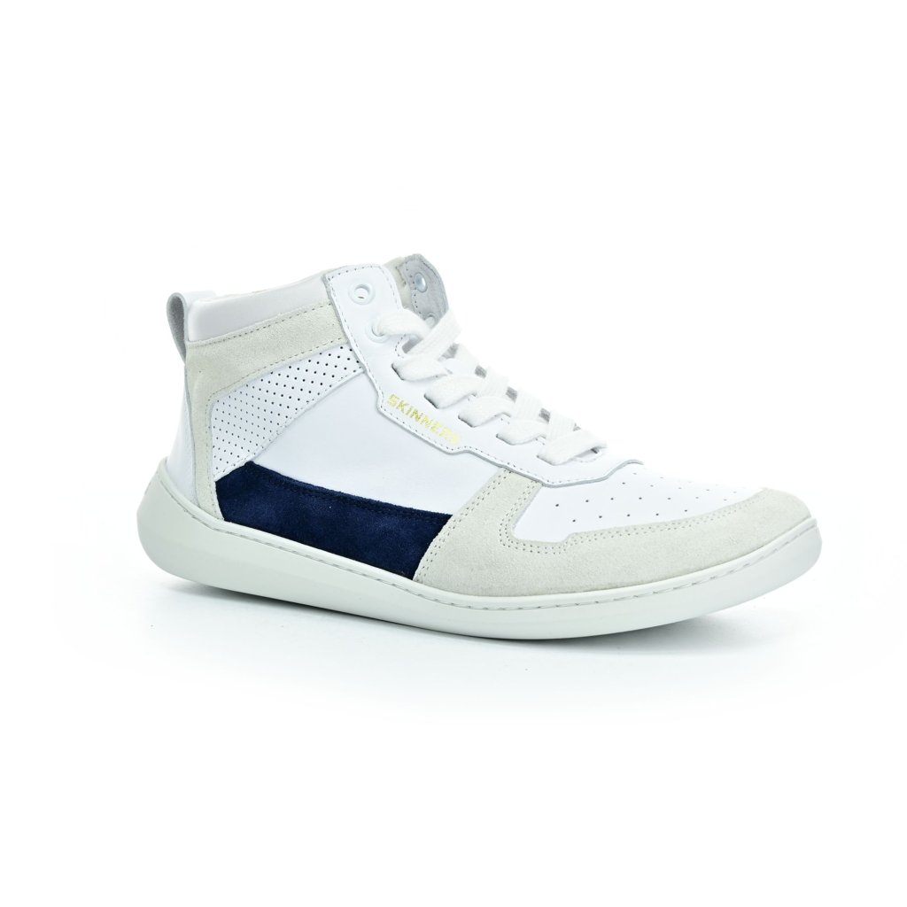 Skinners Oldschooler High Top Blue/White Barfußstiefeletten