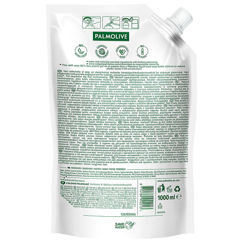 Palmolive Håndsåpe refill 1000 ml Milk & honey Palmolive