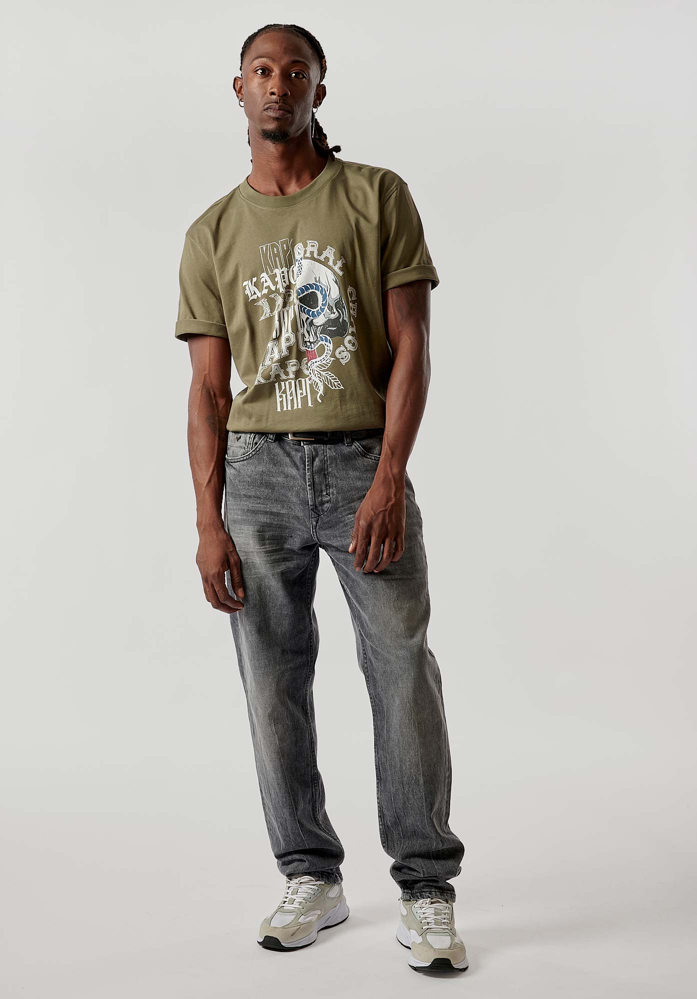 DATTE  Jean straight gris homme