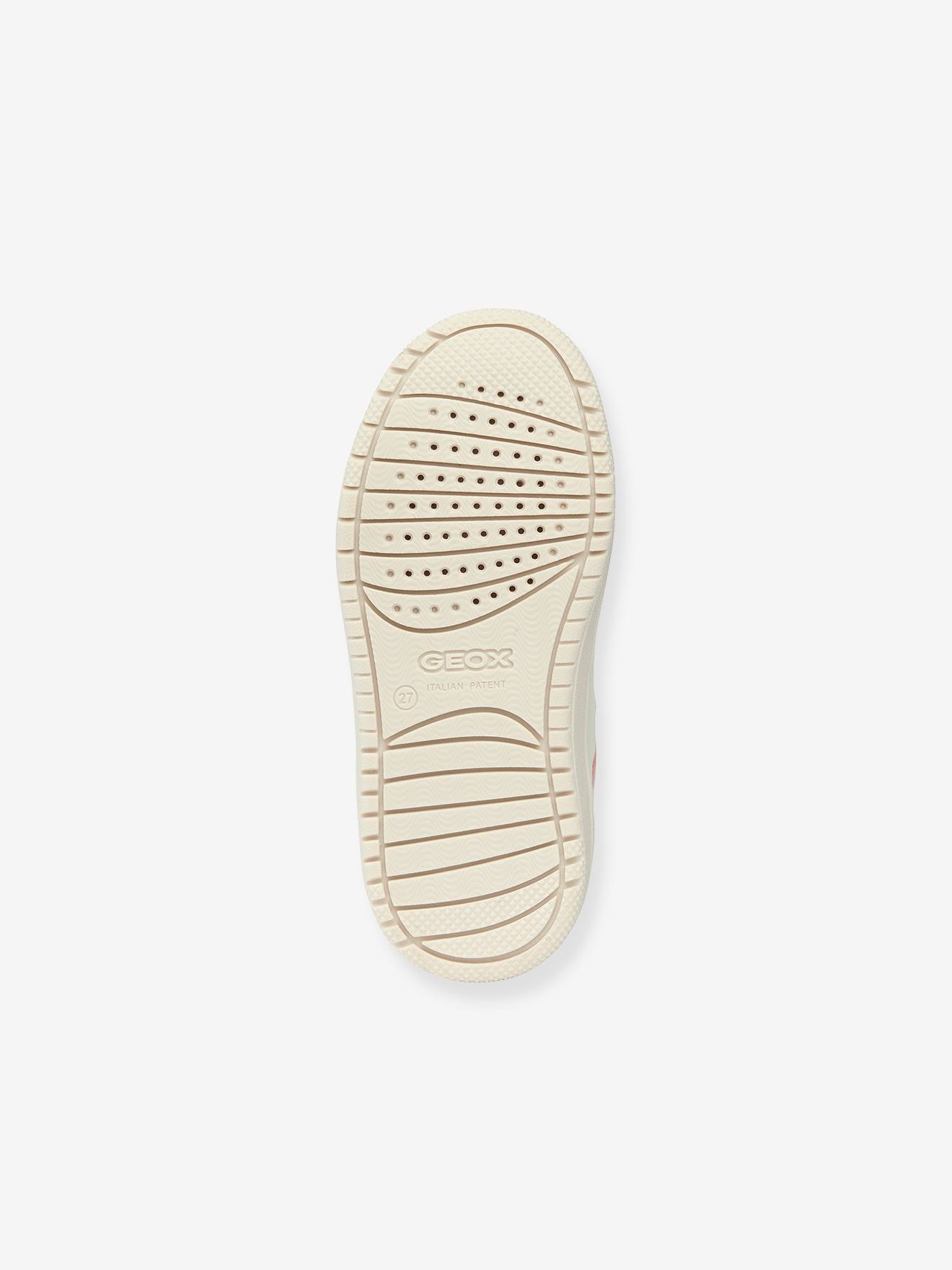 Baskets montantes enfant lacées et scratchées J Washiba Girl GEOX® écru