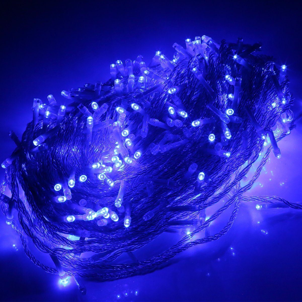 LETGOSPT Lichterkette LED Lichterkette, 200/500/1000 LED mit EU stecker Lichterkettenvorhang, Fensterleuchten mit 8 Modi IP44 Wasserfest