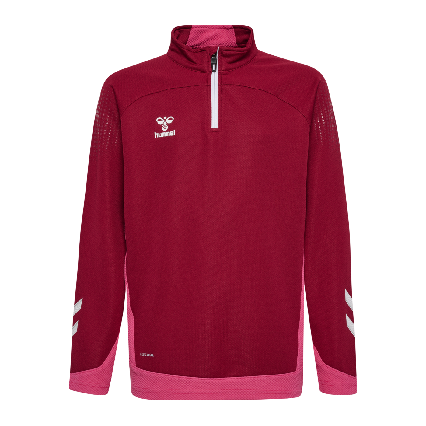 Hummel hmlLEAD HalfZip Sweatshirt Kids Rot F3584