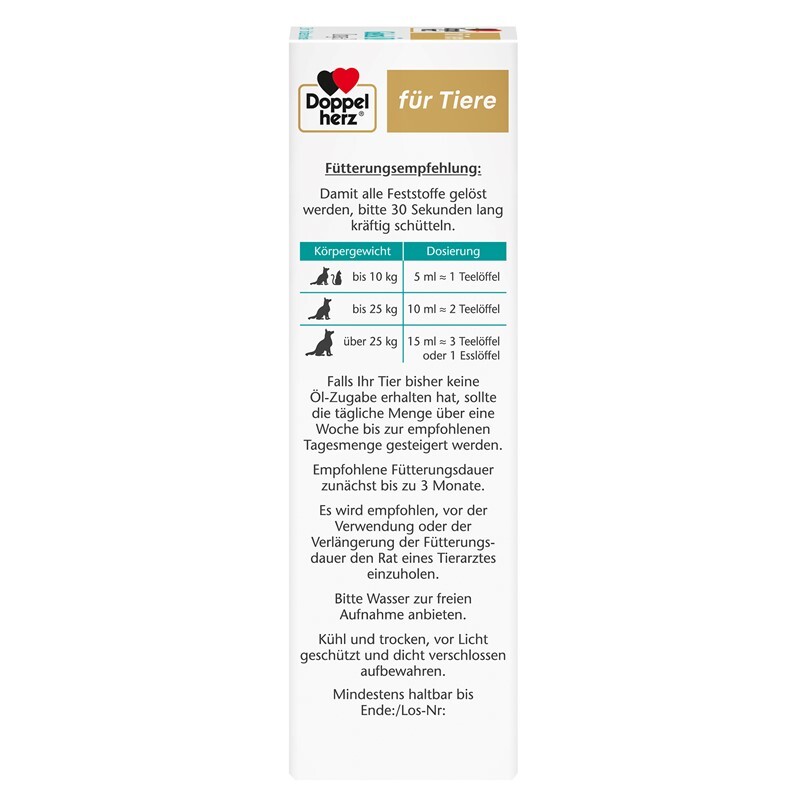 Doppelherz Ergänzungsfutter & Aufzucht Doppelherz Gelenk Öl Omega-3 250ml
